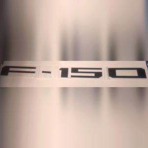F150 tailgate decal- black and silver lined- New in package